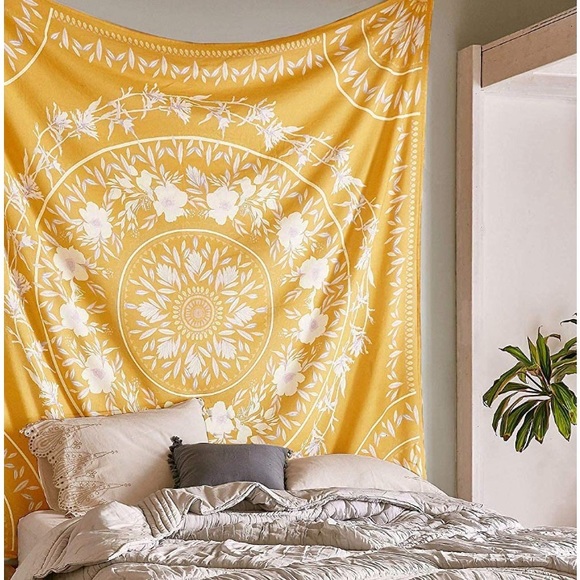 Bohemian/Indie Mandala Floral Pattern Tapestry - Picture 9 of 9
